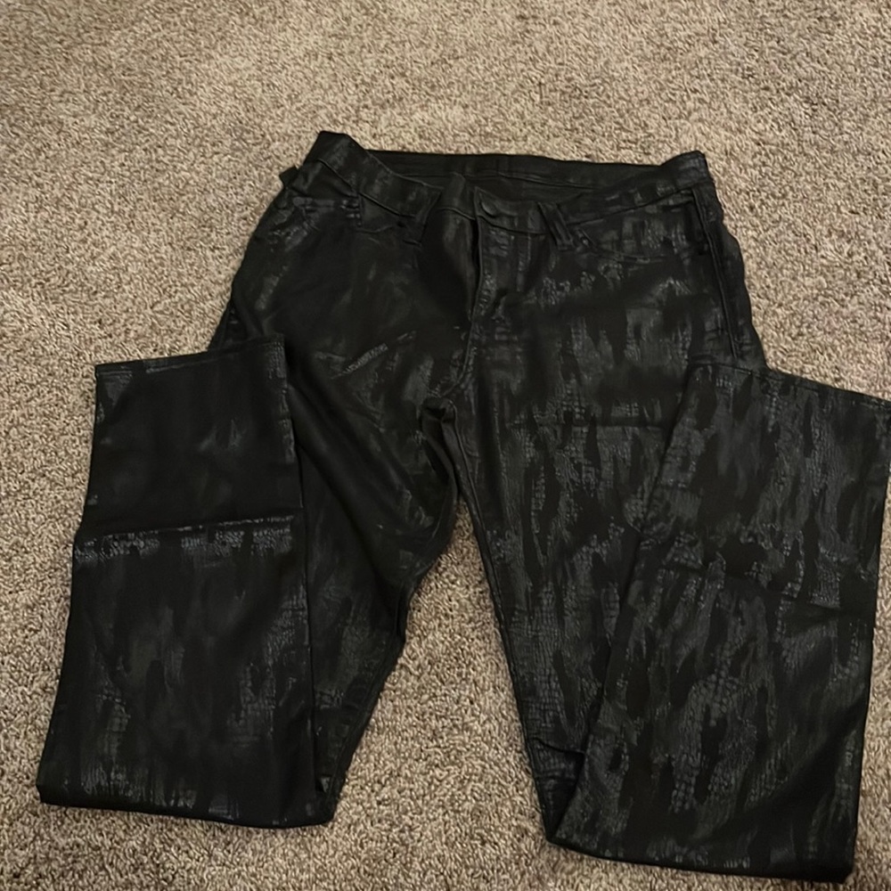 Black Snakeskin pant